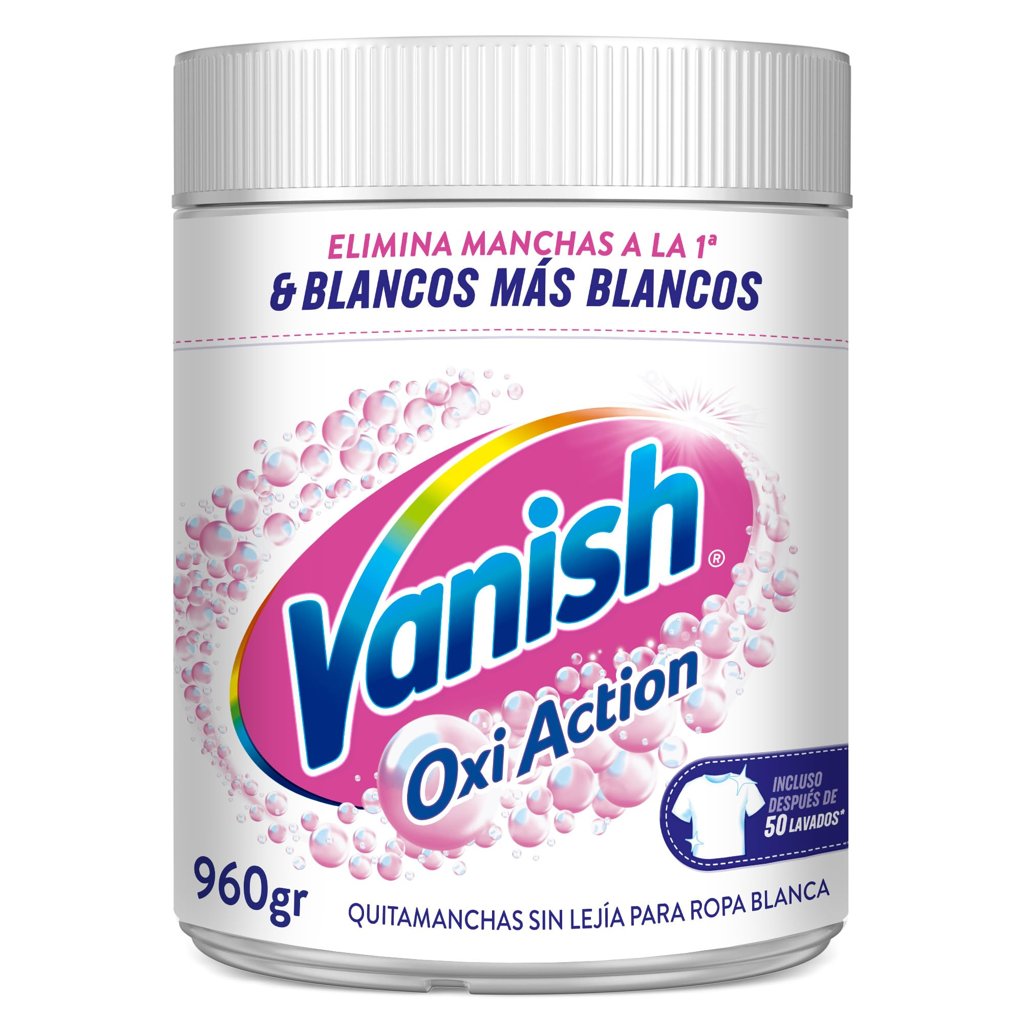 Vanish Oxi Action: quitamanchas potente para ropa blanca
