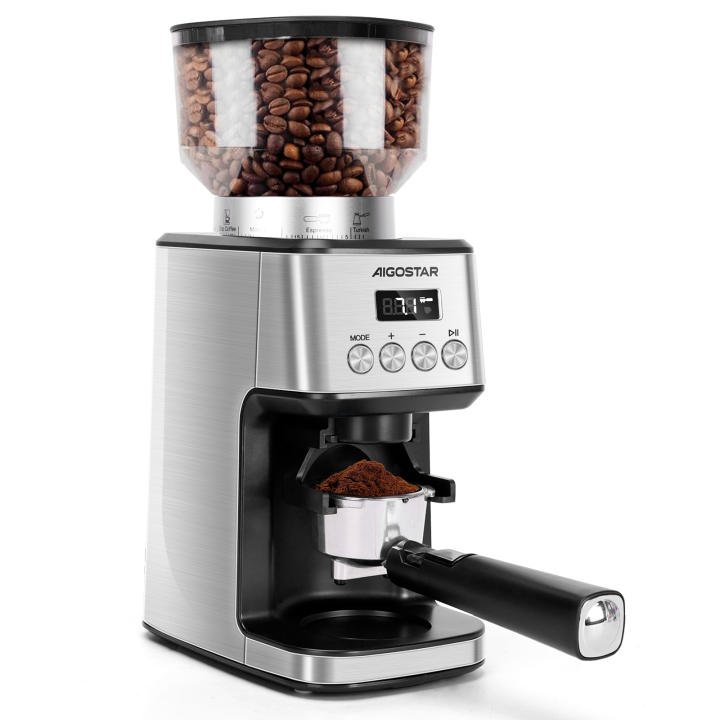 Café recién molido en casa