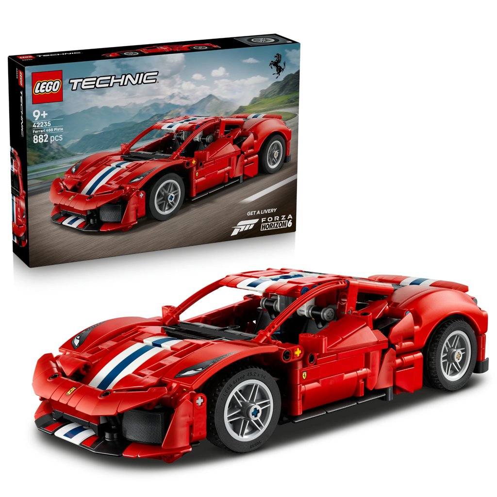 Set LEGO Technic Ferrari 488 Pista: 882 piezas de pura velocidad