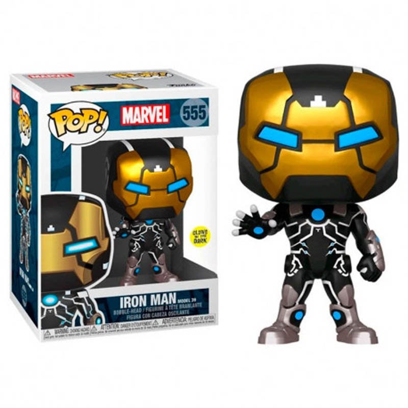 Iron Man Funko Pop 80th edición con brillo nocturno