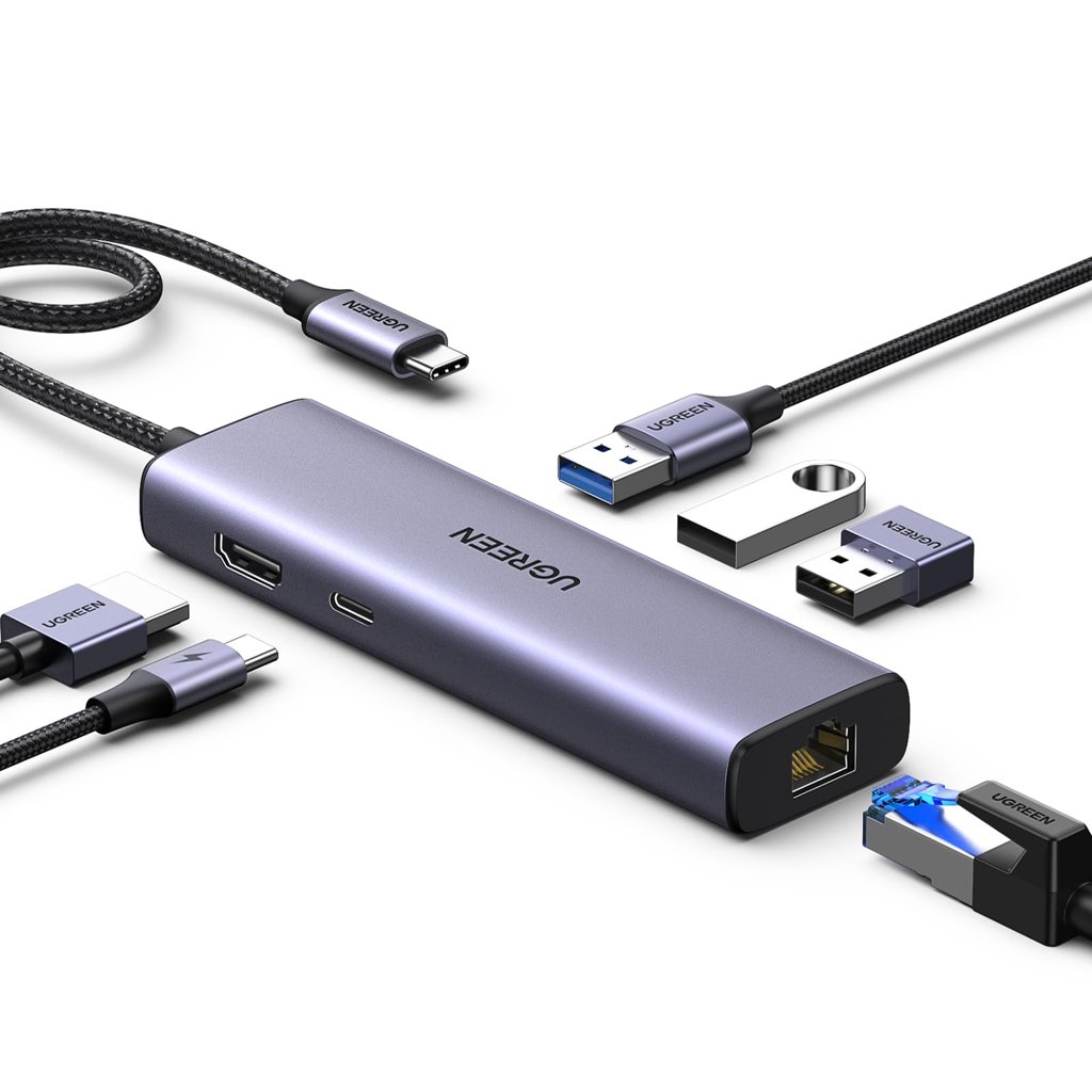 Expande tu MacBook o iPhone con el hub USB‑C 6‑en‑1 de UGREEN