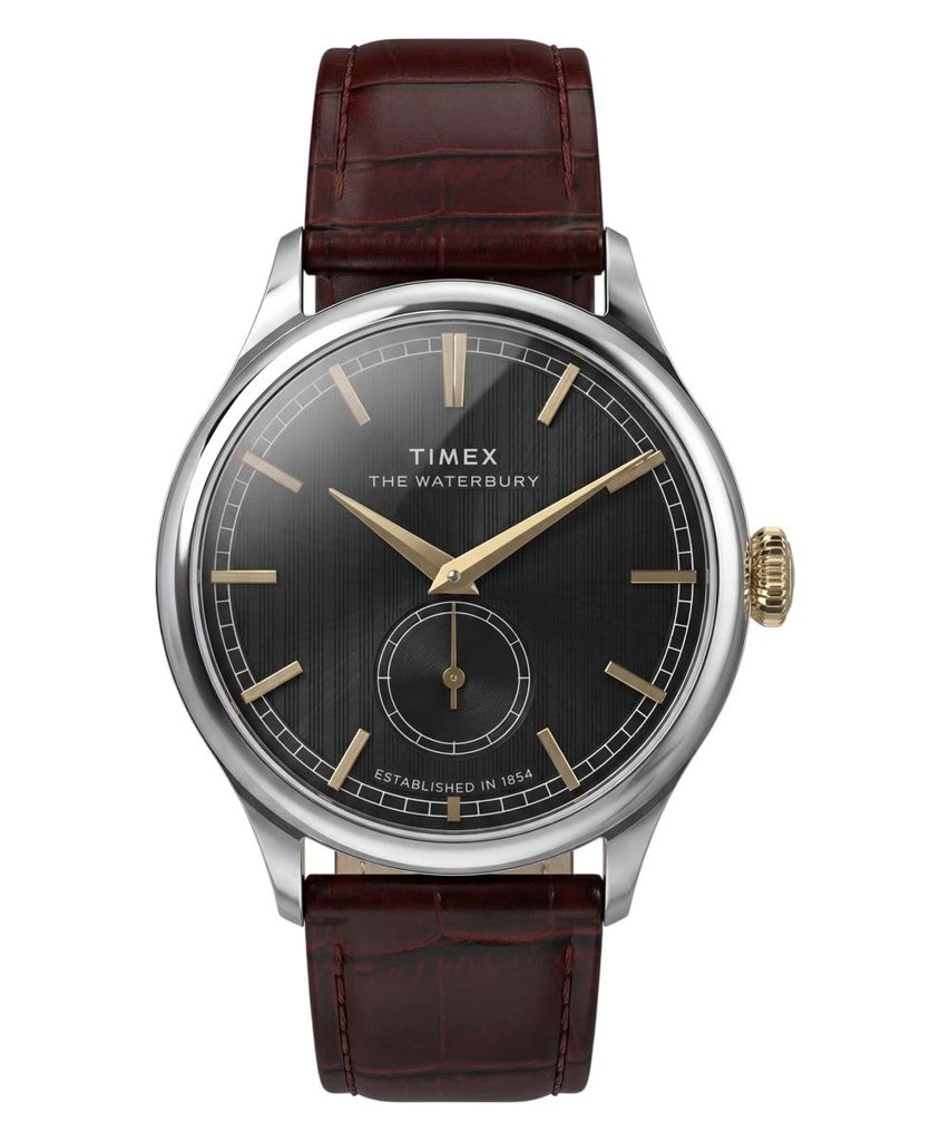Timex Waterbury Classic Sub‑Second: elegancia retro en acero y cuero