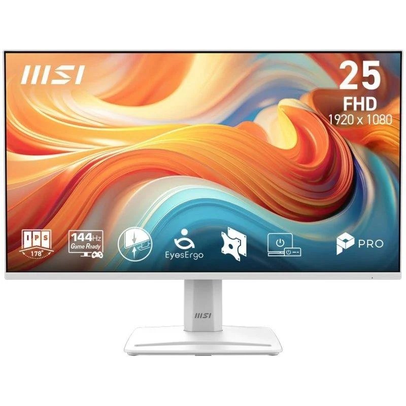 Monitor MSI PRO 24.5" Full HD 144 Hz, sin marcos y altavoces