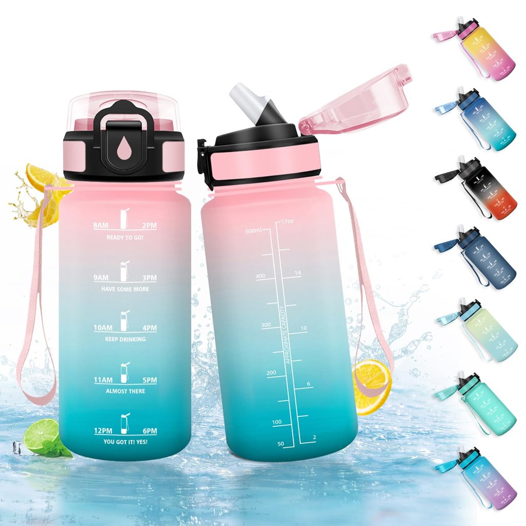 Botella de agua reusable