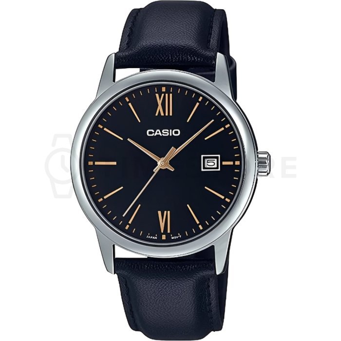 Reloj Casio clásico de 37 mm con correa de cuero – estilo atemporal
