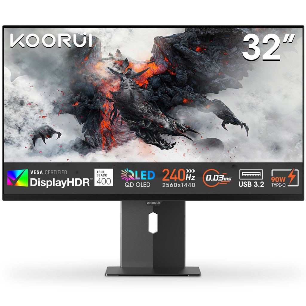 Monitor Gaming KOORUI 32'' 4K OLED 240Hz a precio imbatible
