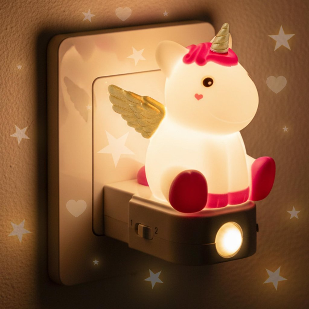 Unicornio que ilumina la noche