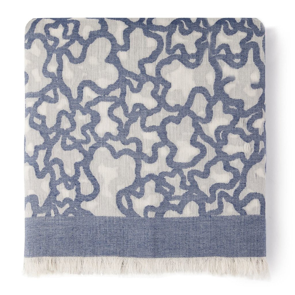 TOUS Foulard Kaos color denim: elegancia en tu cuello