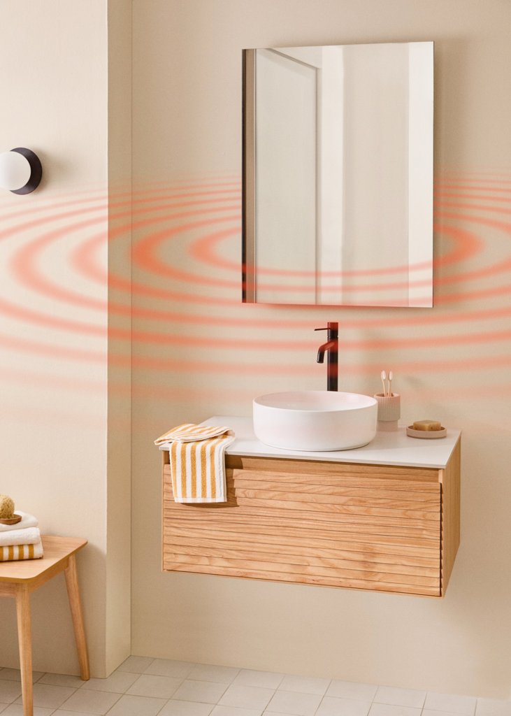 Espejo calefactor infrarrojo de pared con WiFi WARM MIRROR IR (56,95€ comprando en APP)