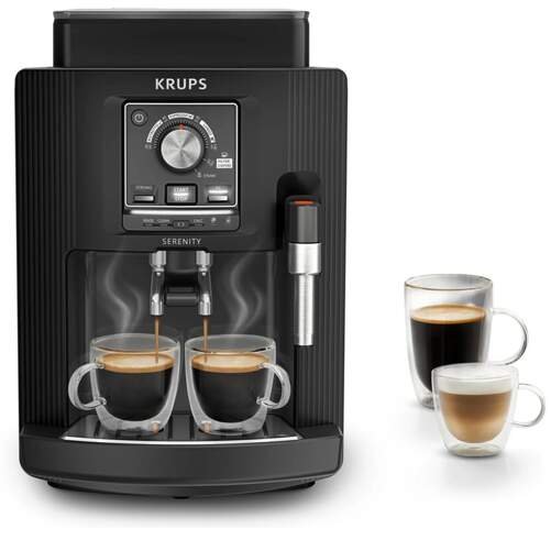 Cafetera Superautomática Krups EA4008 Serenity 1450W (Molinillo integrado, panel intuitivo, presión 15 bares,