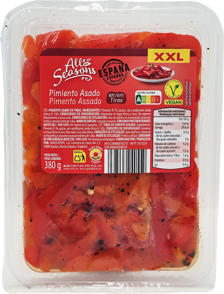 Pimientos asados XXL de ALL SEASONS: sabor y calidad a bajo precio
