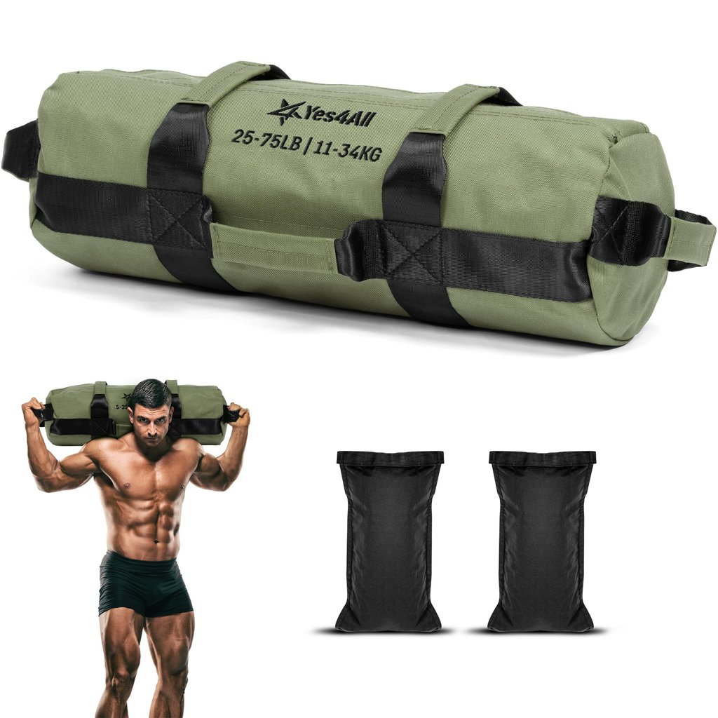 Saco lastrado ajustable 2‑90 kg para entrenar fuerza