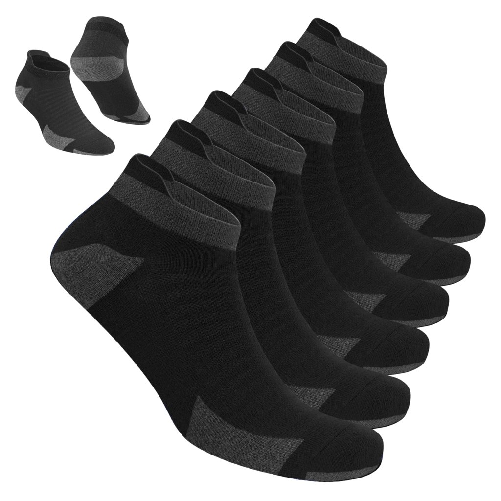 Pack 6 calcetines deportivos acolchados para correr – colores varios