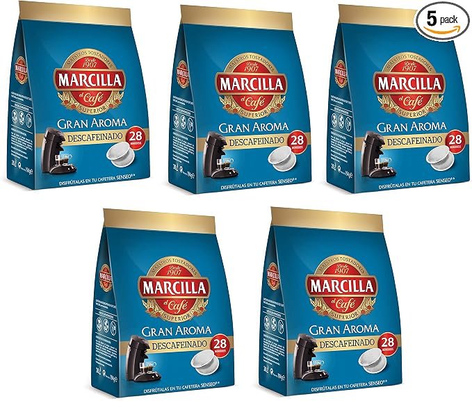 Pack de 5x140 cápsulas Marcilla descafeinado Gran Aroma