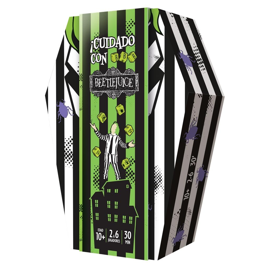 ¡Diviértete con Cuidado con Beetlejuice, el juego de mesa que te atrapará!
