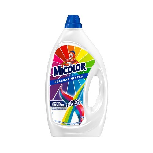Detergente Micolor: 52 lavados con anti‑transferencia