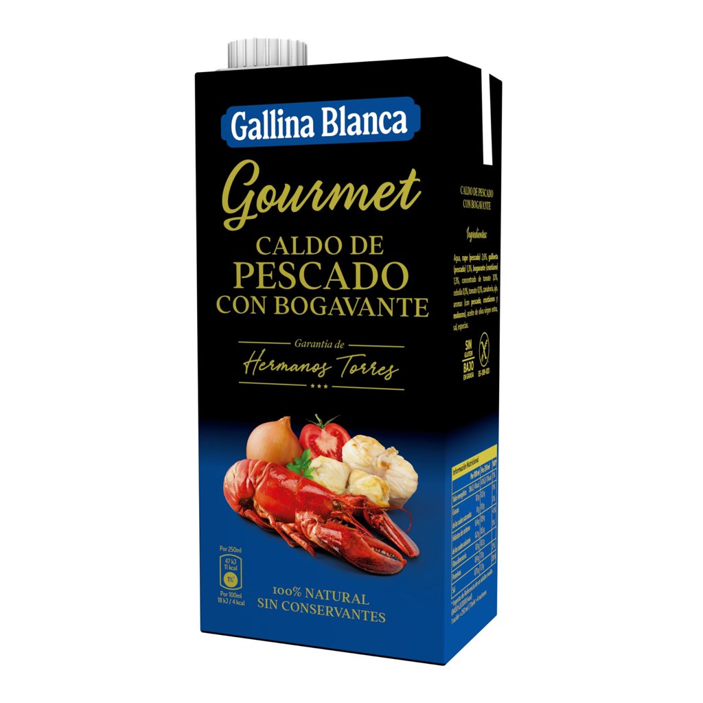 Caldo gourmet de pescado con bogavante de Gallina Blanca