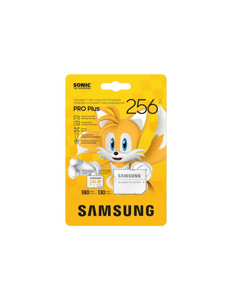 Tarjeta microSD Samsung Pro Plus 256 GB edición Tails con adaptador