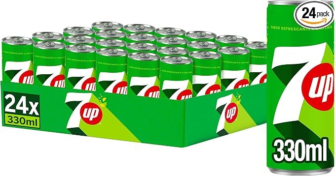 Pack de 48 latas de 7 UP original: frescura cítrica al alcance