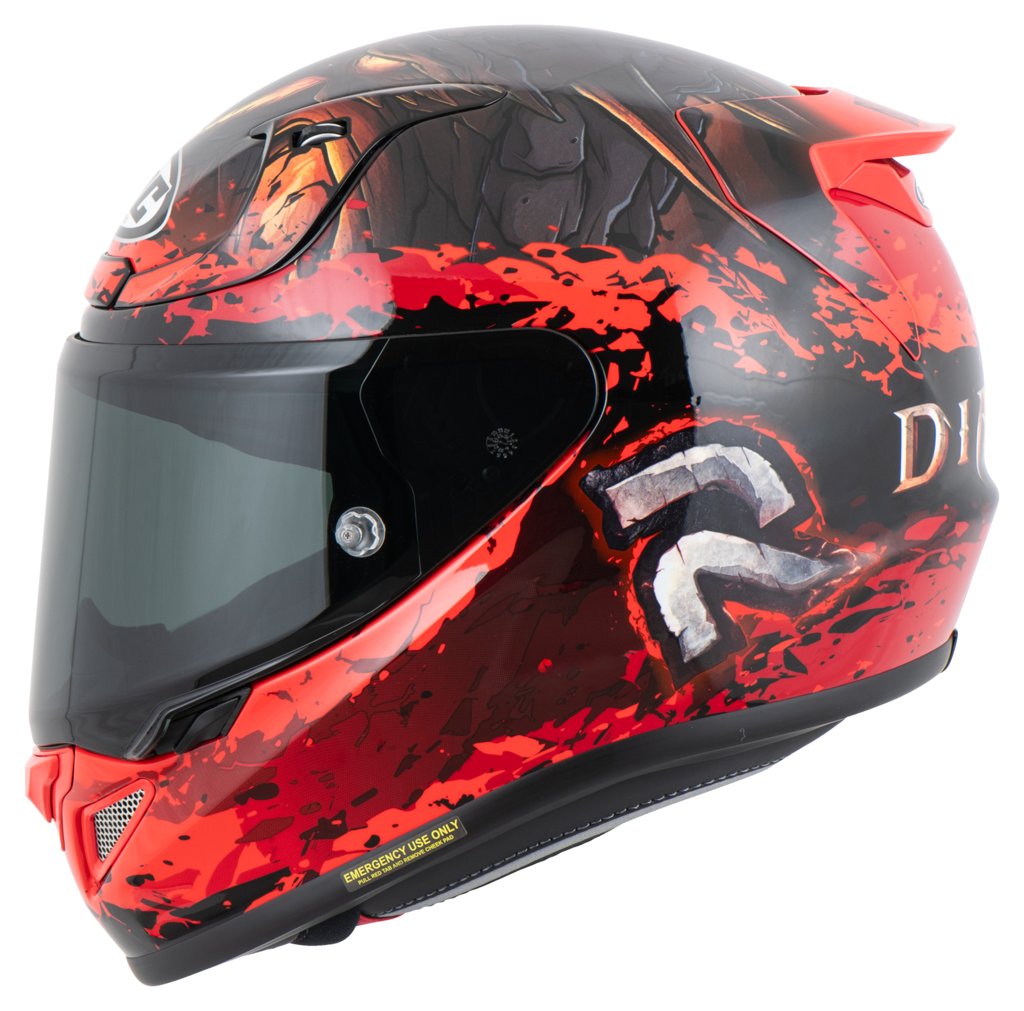 Casco de moto HJC RPHA 12 "Diablo Blizzard" | FIBRA (PIM EVO) | 2 pantallas + PinLock | Tallas de XS a 2XL