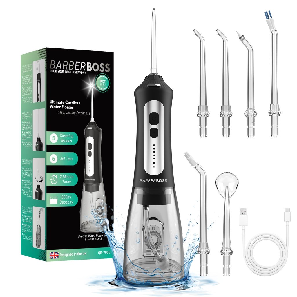 BarberBoss: Irrigador bucal con 5 niveles de presión y gran capacidad
