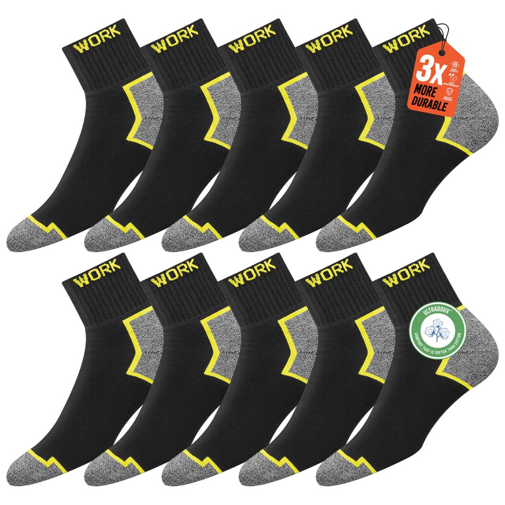 Pack de 10 pares de calcetines Work: comodidad y durabilidad