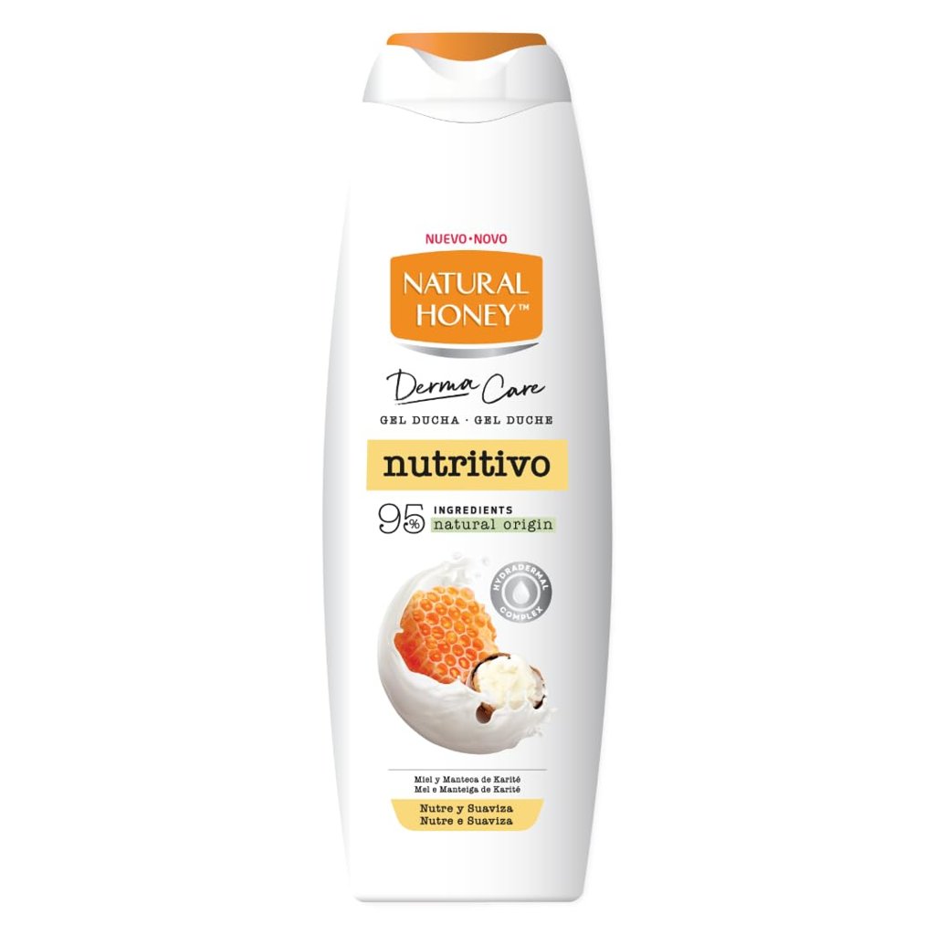 Gel de ducha nutritivo con miel y karité: piel suave y perfumada