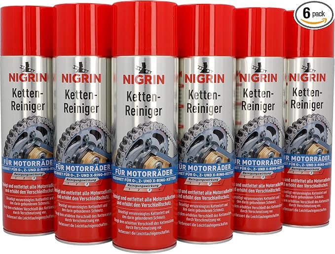 Nigrin: Pack de 6 limpiadores de cadena 500 ml – Ahorra 15 %
