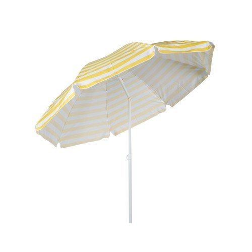 Sombrilla amarilla de acero GARDENSTAR – Protección solar a precio de risa