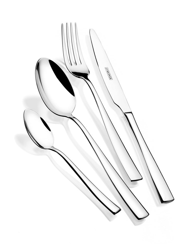 Renueva tu mesa: Set de cubiertos MONIX Siena 24 piezas con cuchillo chuletero