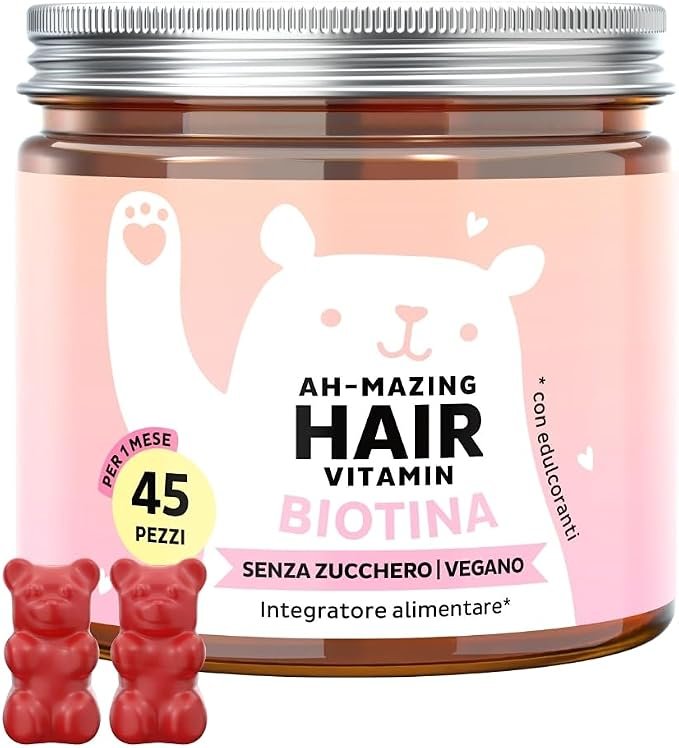 Ositos de biotina sin azúcar para un cabello más fuerte