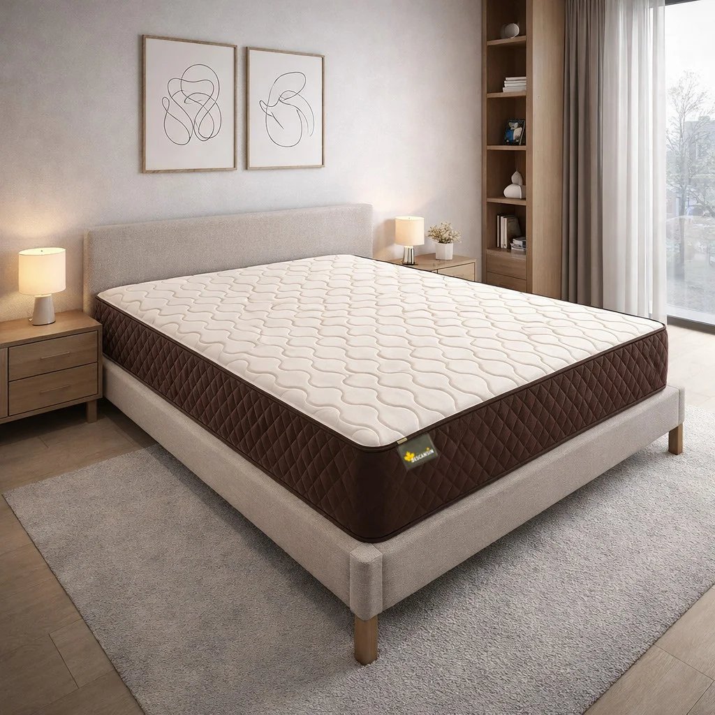 Colchón 150x190, Viscoelástico Alta Firmeza Descansin, Ideal para Personas con Dolores de Espalda, Premium, Te