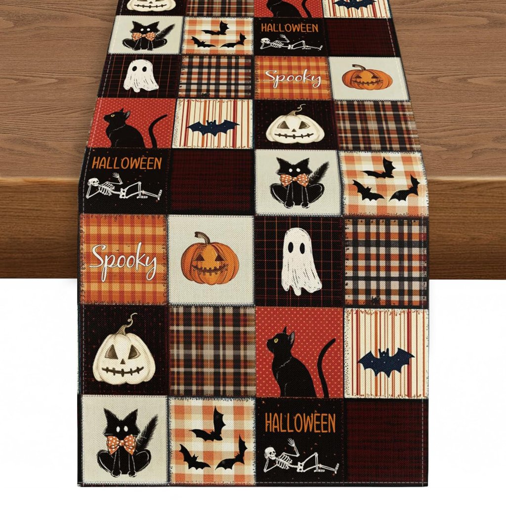 Transforma tu mesa con el camino de Halloween