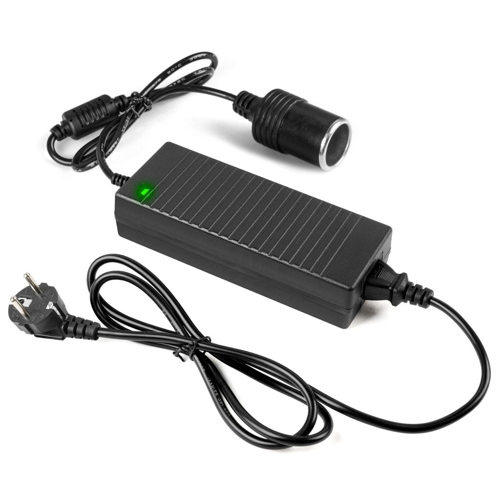 Adiwo Adaptador de Corriente para Coche, Transformador 12V 5A, Convertidor de Corriente 60W