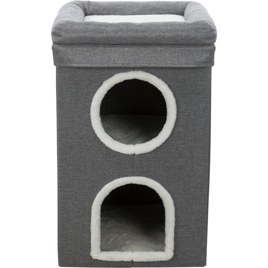 Torre rascadora gris de 64 cm para mimar a tu gato