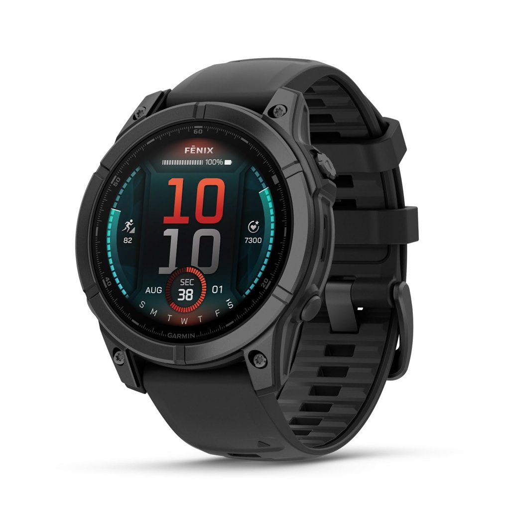 Garmin fenix E 47 mm en acero gris con pantalla AMOLED y mapas TopoActive