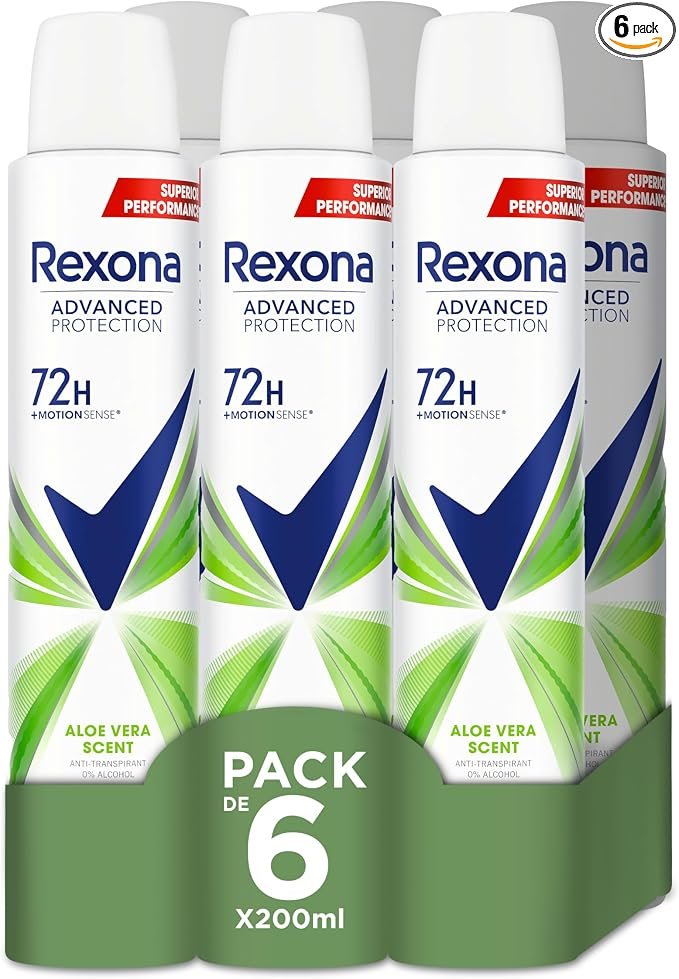 Pack de 12 desodorantes Rexona Advanced 200ml al 36%