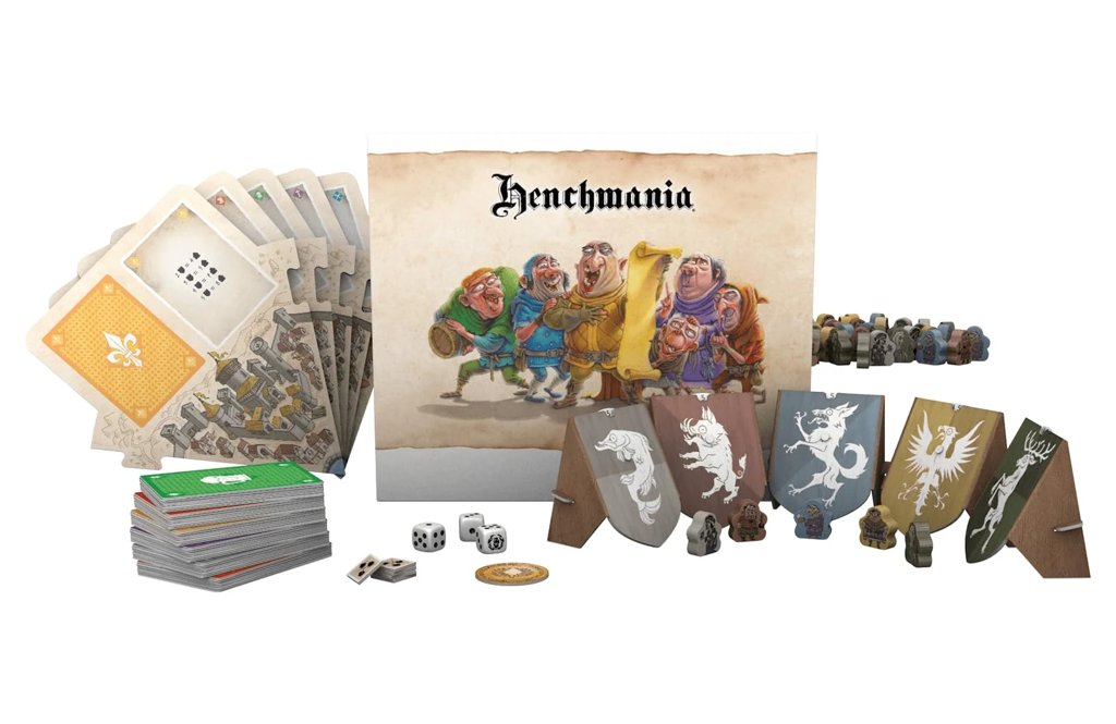 (Versión inglesa) Jocus Henchmania Juego de mesa cartas estrategia medieval 2-5 jugadores 45-90 min