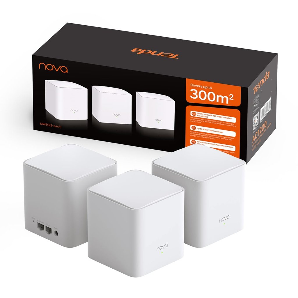 Potencia tu red con el Tenda Nova MW5G, WiFi Mesh de 300 m²