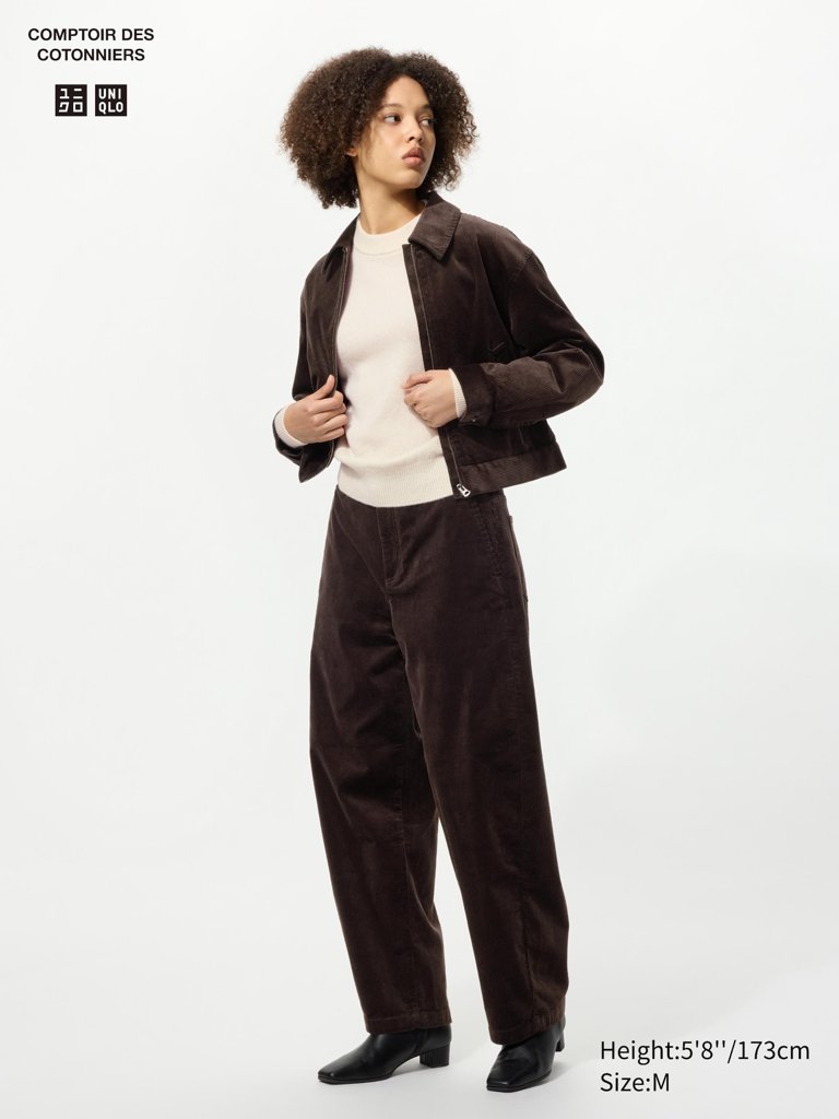 Pantalón pana curvada