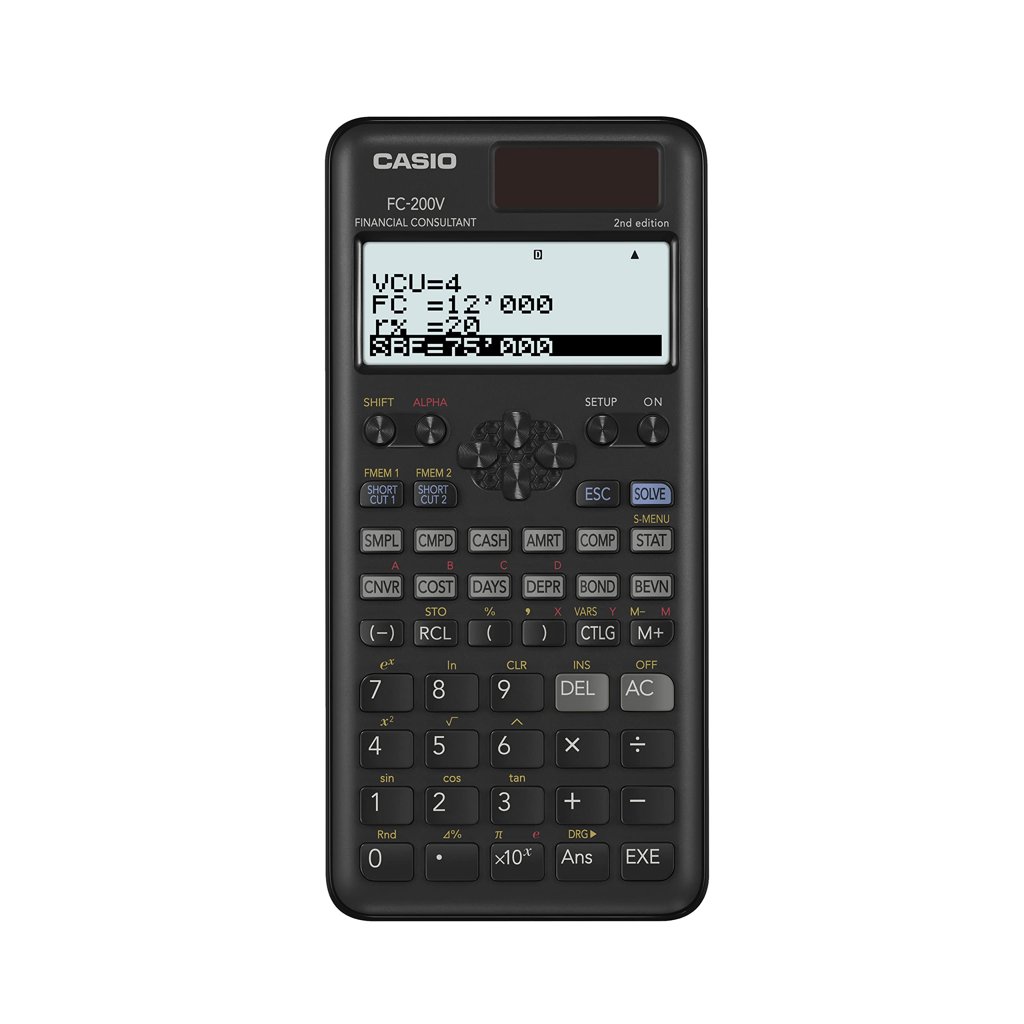 Calculadora Financiera Casio FC‑200V‑2: tu aliada para cuentas y presupuestos