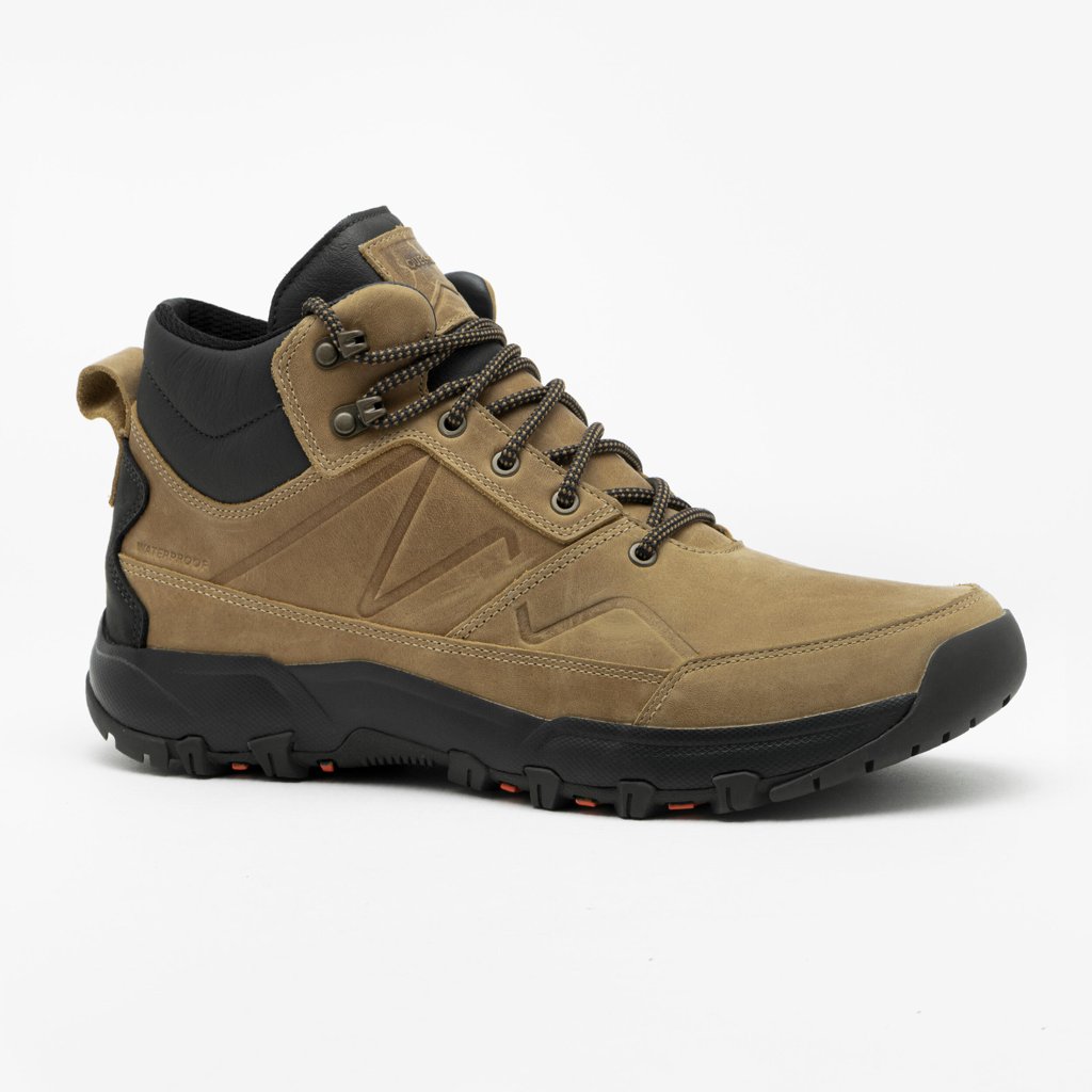 Botas Quechua NH500 impermeables de cuero para montaña y trekking