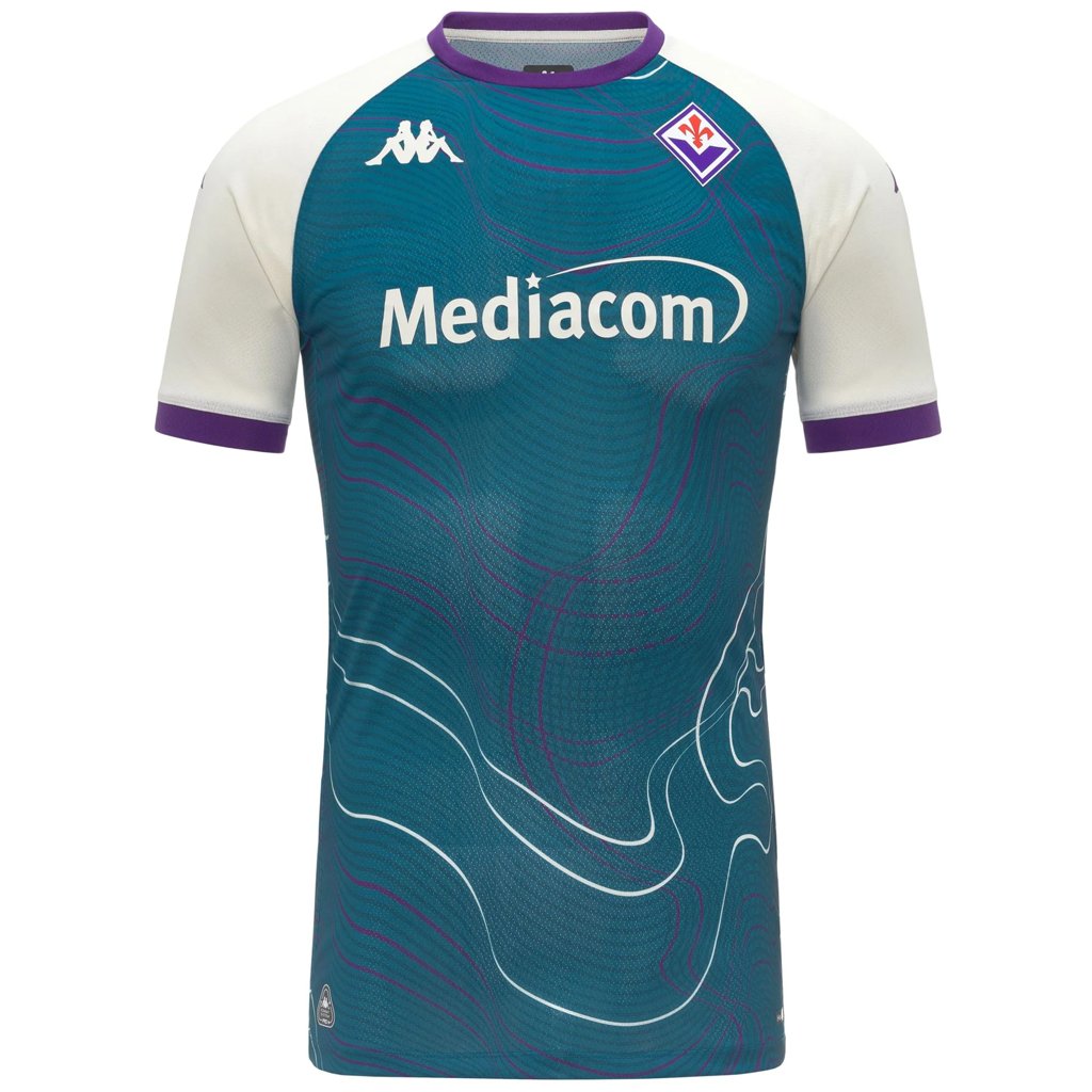 Camiseta fútbol azul la ACF Fiorentina para hombre corte entallado