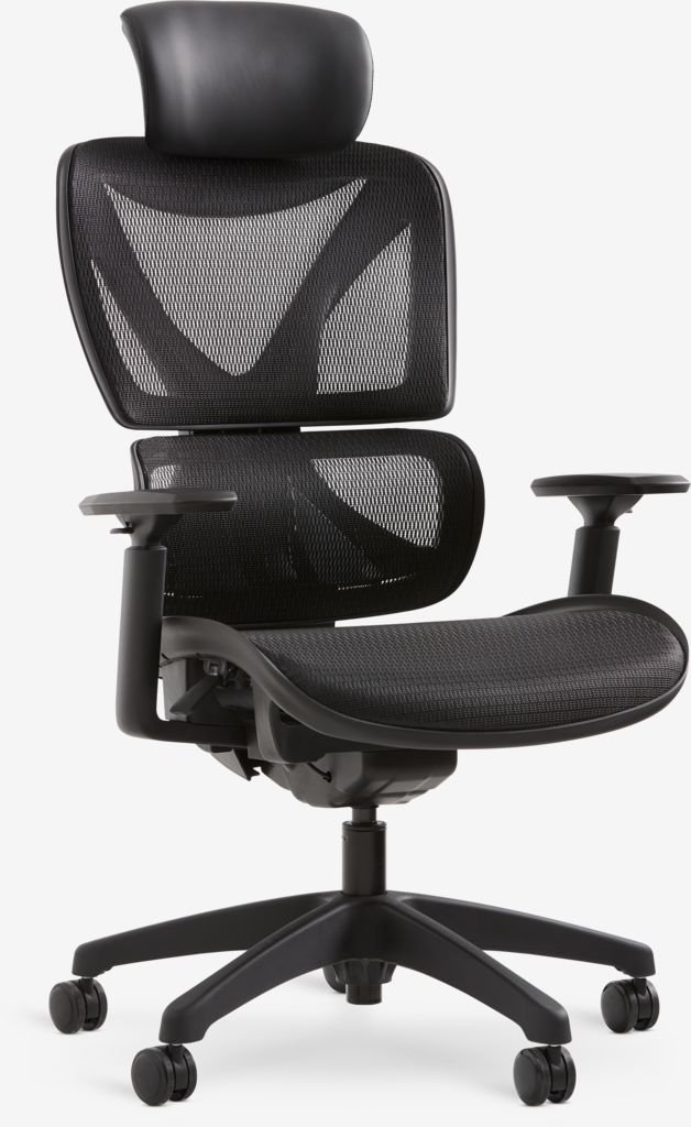 Silla Varpeleve de malla negra: comodidad y estilo en tu oficina