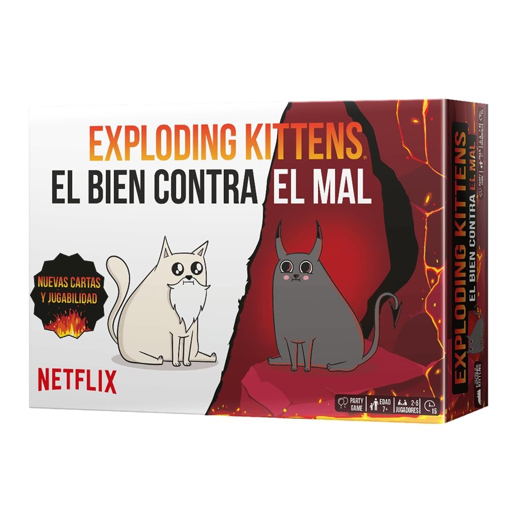 ¡Diviértete con Exploding Kittens: El Bien contra el Mal!