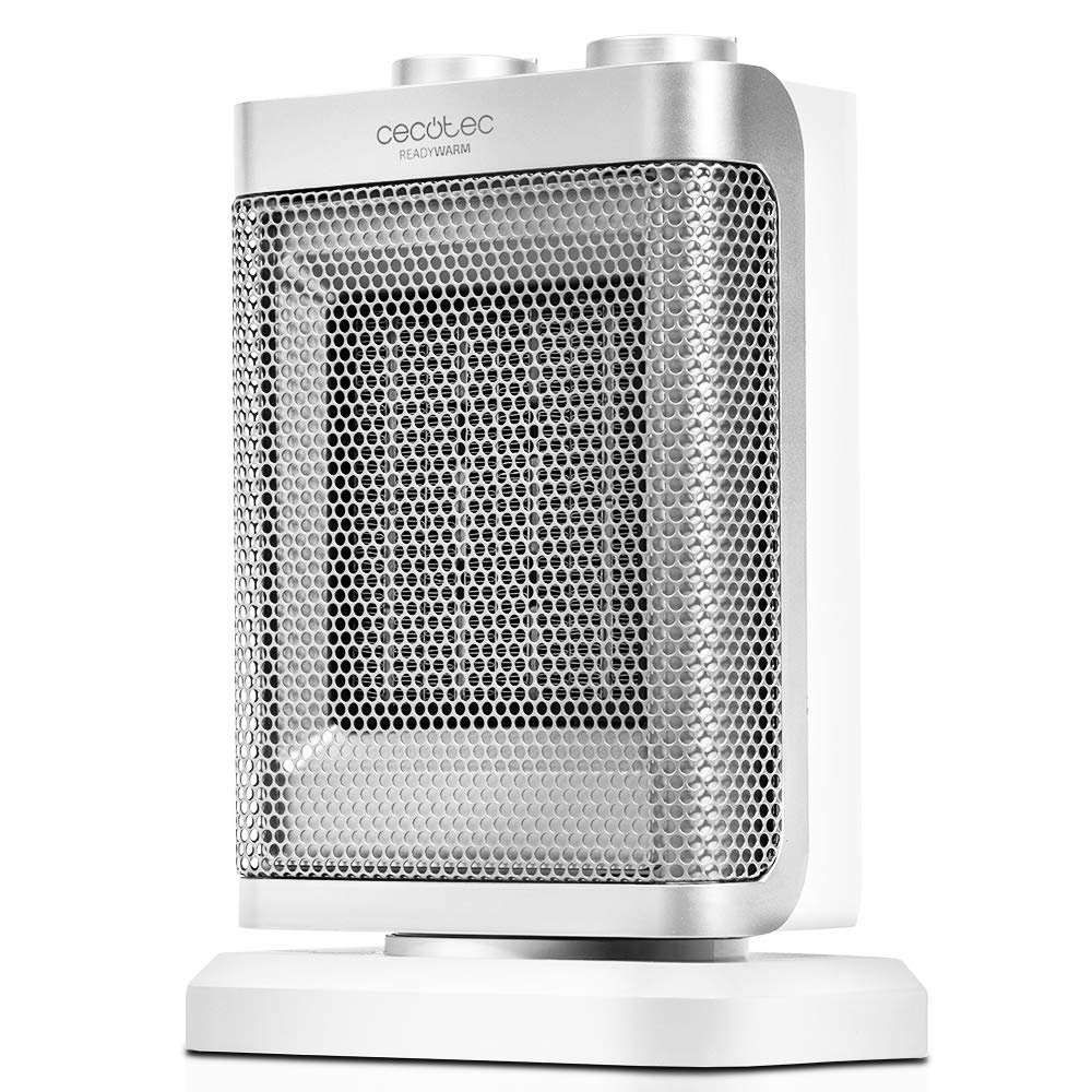 Cecotec Ready Warm 6100 Ceramic Rotate - Calefactor Baño Cerámico, Oscilante, 3 Modos, Protección sobrecalenta