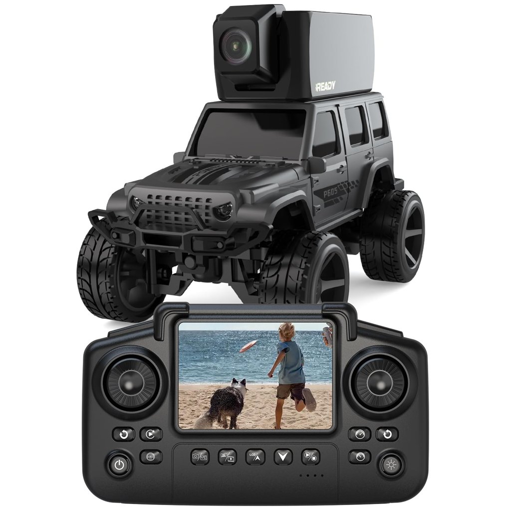 Coche RC con cámara y pantalla LCD: domina la pista a vista de pájaro