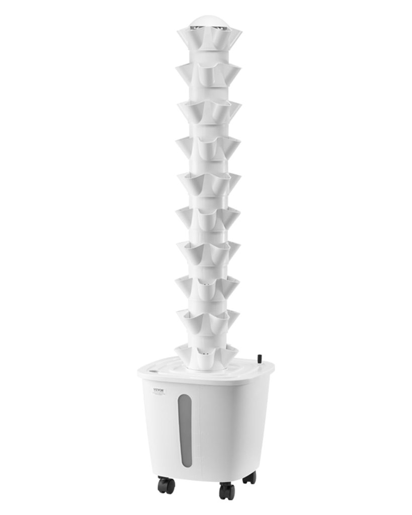Cultiva tus verduras en casa con la torre hidropónica de 10 niveles