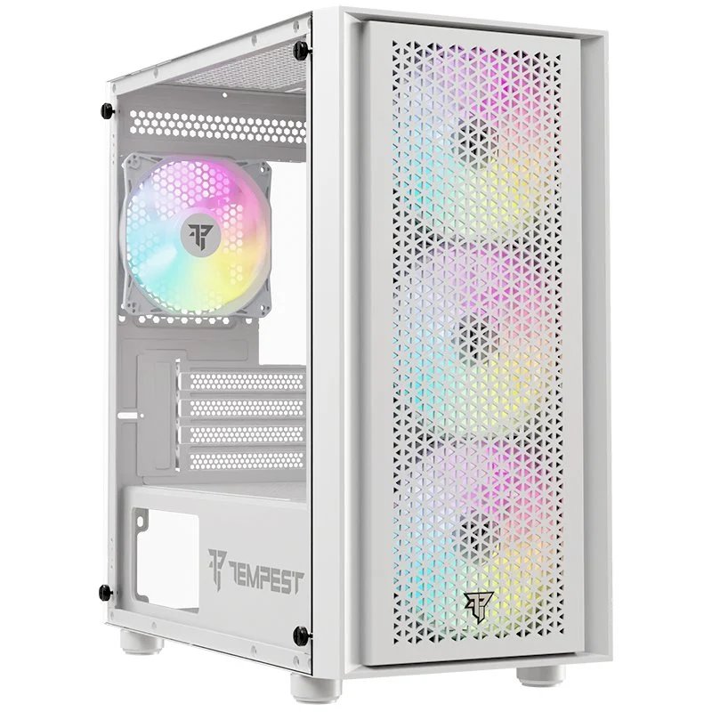 Tempest Airflow Rampart ARGB M-ATX Blanca