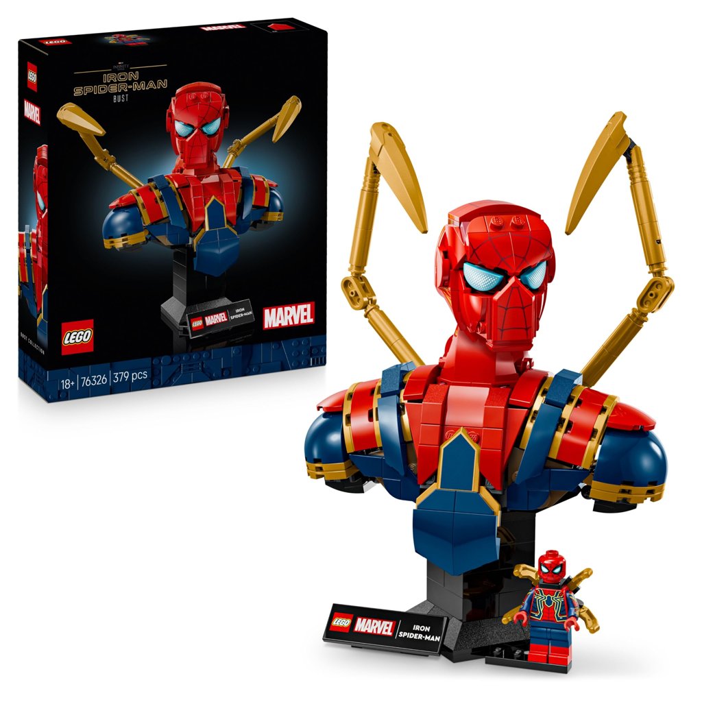 Busto de Iron Spider‑Man de LEGO: la pieza clave para los fans de Marvel